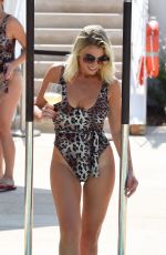 BILLIE and SAM FAIERS and FERNE MCCANN at a Pool in Ibiza 08/23/2018