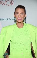 BLAKE LIVELY at Cocktail Party to Celebrate A Simple Favor in New York 08/17/2018