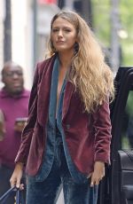 BLAKE LIVELY Leaves Her Hotel in New York 08/17/2018