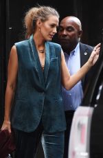 BLAKE LIVELY Leaves Spring Studios in New York 08/17/2018
