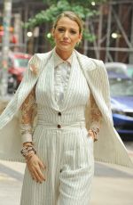 BLAKE LIVELY Out in New York to Pomote A Simple Favor Movie 08/19/2018