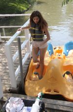 BLANCA BLANCO at Pedal Boat Ride on a Lake in Malibu 08/10/2018