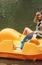 BLANCA BLANCO at Pedal Boat Ride on a Lake in Malibu 08/10/2018