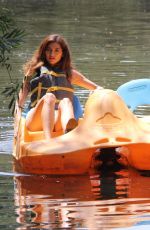 BLANCA BLANCO at Pedal Boat Ride on a Lake in Malibu 08/10/2018