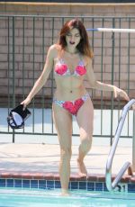 BLANCA BLANCO in Bikini at a Pool in Malibu 08/11/2018