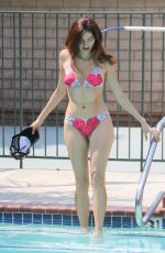 BLANCA BLANCO in Bikini at a Pool in Malibu 08/11/2018