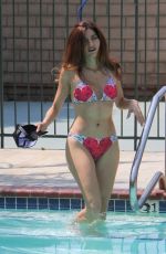 BLANCA BLANCO in Bikini at a Pool in Malibu 08/11/2018