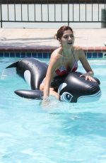 BLANCA BLANCO in Bikini at a Pool in Malibu 08/11/2018
