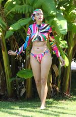 BLANCA BLANCO in Colorful Bikini in Malibu 08/15/2018