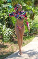 BLANCA BLANCO in Colorful Bikini in Malibu 08/15/2018