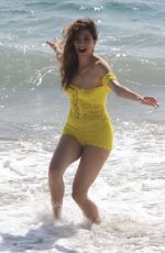 BLANCA BLANCO in Knit Swimsuit on the Beach in Malibu 08/29/2018