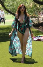 BLANCA BLANCO in Swimsuit at a Park in Malibu 08/09/2018
