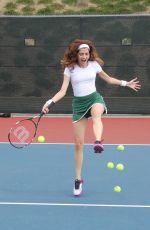 BLANCA BLANCO Playing Tennis in Malibu 08/20/2018