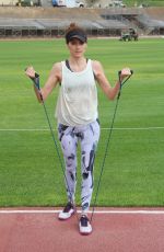 BLANCA BLANCO Workout at Pepperdine University in Malibu 08/21/2018