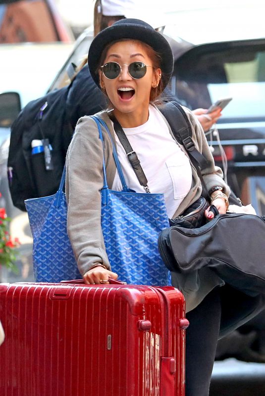 BRENDA SONG Out and About in New York 08/26/2018