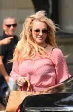 BRITNEY SPEARS Out and About in Paris 08/27/2018