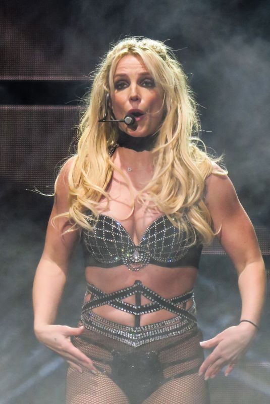 BRITNEY SPEARS Performs at Open Air Theatre in Scarborough 08/17/2018