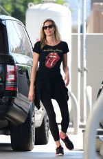 BROOKE BURNS at a Gas Station in Los Angeles 08/19/2018