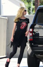 BROOKE BURNS at a Gas Station in Los Angeles 08/19/2018