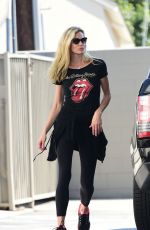 BROOKE BURNS at a Gas Station in Los Angeles 08/19/2018