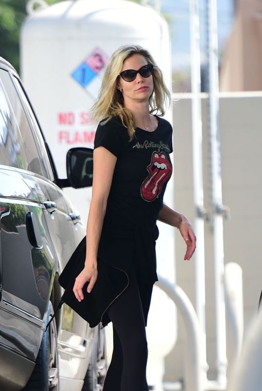 BROOKE BURNS at a Gas Station in Los Angeles 08/19/2018