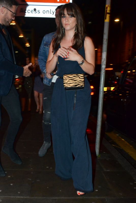 BROOKE VINCENT Arrives at Thomas Twins 30th Birthday Party in Manchester 08/11/2018