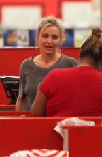 CAMERON DIAZ Shopping at Target in Los Angeles 08/21/2018