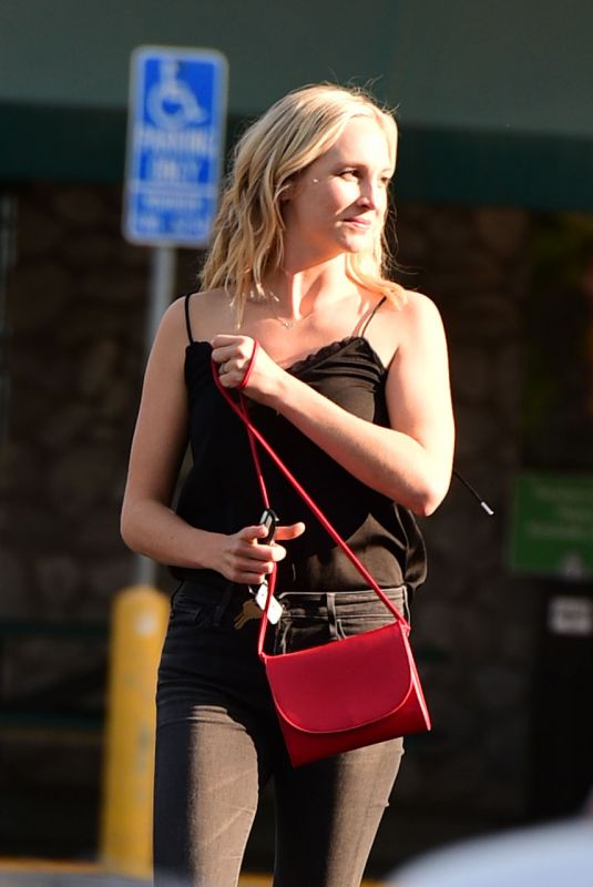 CANDICE ACCOLA Out Sopping in Los Angeles 08/26/2018