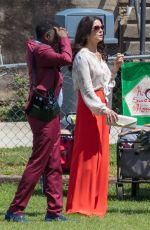CATHERINE ZETA JONES on the Set of Queen America in Atlanta 08/069/2018