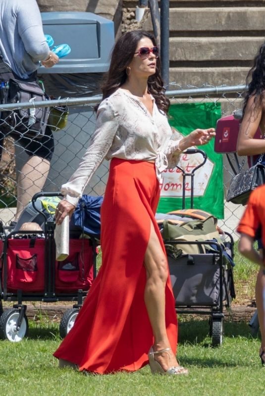 CATHERINE ZETA JONES on the Set of Queen America in Atlanta 08/069/2018