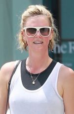 CHARLIZE THERON at Soulcycle in West Hollywood 08/04/2018