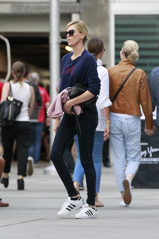 CHARLIZE THERON Heading to Arclight Hollywood 08/11/2018