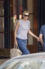 CHARLIZE THERON on the Set of FLasrsky 