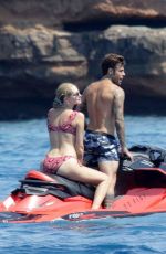 CHIARA FERRAGNI in Bikini on a Speedboat in Formentera 08/11/2018