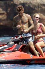 CHIARA FERRAGNI in Bikini on a Speedboat in Formentera 08/11/2018