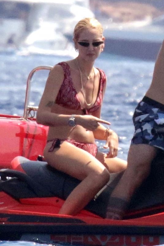 CHIARA FERRAGNI in Bikini on a Speedboat in Formentera 08/11/2018