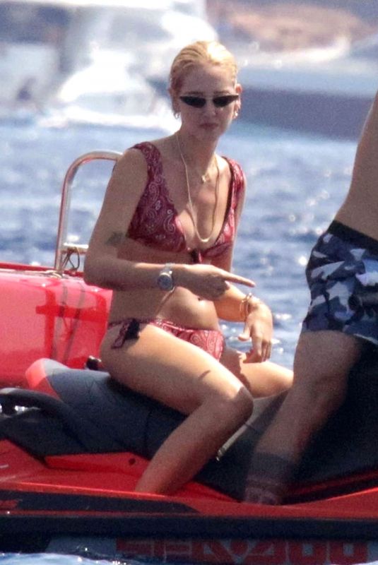 CHIARA FERRAGNI in Bikini on a Speedboat in Formentera 08/11/2018