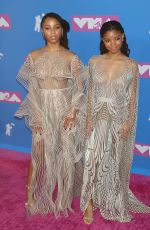CHLOE and HALLE BAILEY at MTV Video Music Awards in New York 08/20/2018