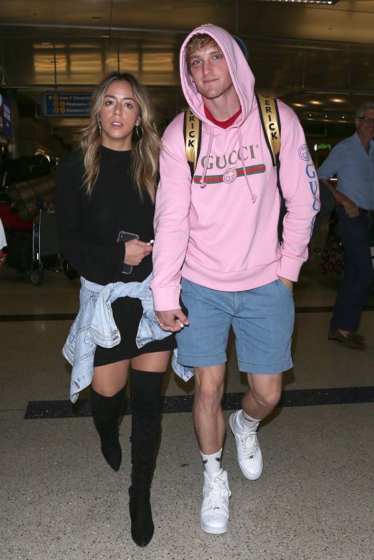 CHLOE BENNET at Los Angeles International Airport 08/28/2018