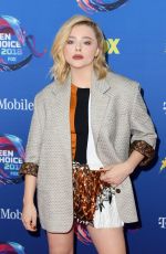 CHLOE MORETZ at 2018 Teen Choice Awards in Beverly Hills 08/12/2018