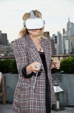CHLOE MORETZ at an Intimate Oculus VR Dinner in New York 07/31/2018