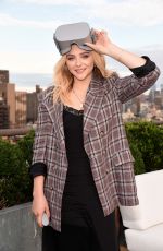 CHLOE MORETZ at an Intimate Oculus VR Dinner in New York 07/31/2018