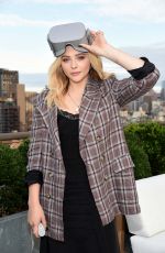 CHLOE MORETZ at an Intimate Oculus VR Dinner in New York 07/31/2018