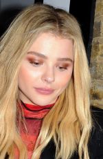CHLOE MORETZ at Sexy Fish Restaurant in London 08/22/2018