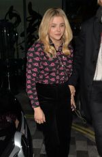 CHLOE MORETZ Leaves Her Hotel in London 08/21/2018
