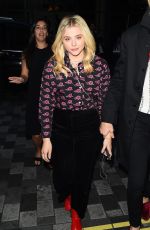 CHLOE MORETZ Leaves One Show in London 08/21/2018