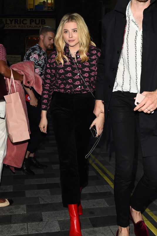 CHLOE MORETZ Leaves One Show in London 08/21/2018