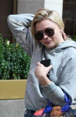 CHLOE MORETZ Out and About in London 08/23/2018