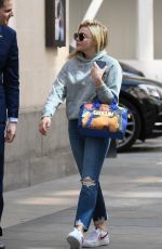 CHLOE MORETZ Out and About in London 08/23/2018