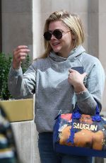 CHLOE MORETZ Out and About in London 08/23/2018